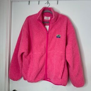 NWT AMV American Vintage Hoktown Sherpa Jacket – Acid Pink – M/L